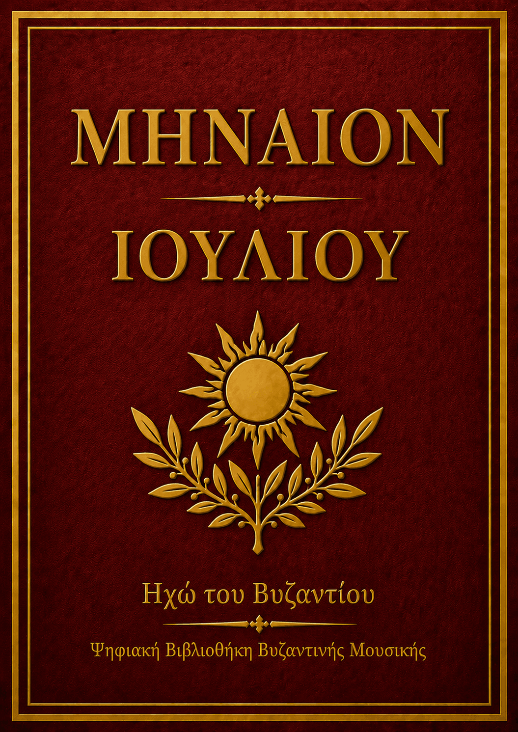 Μηναίο Ιουλίου