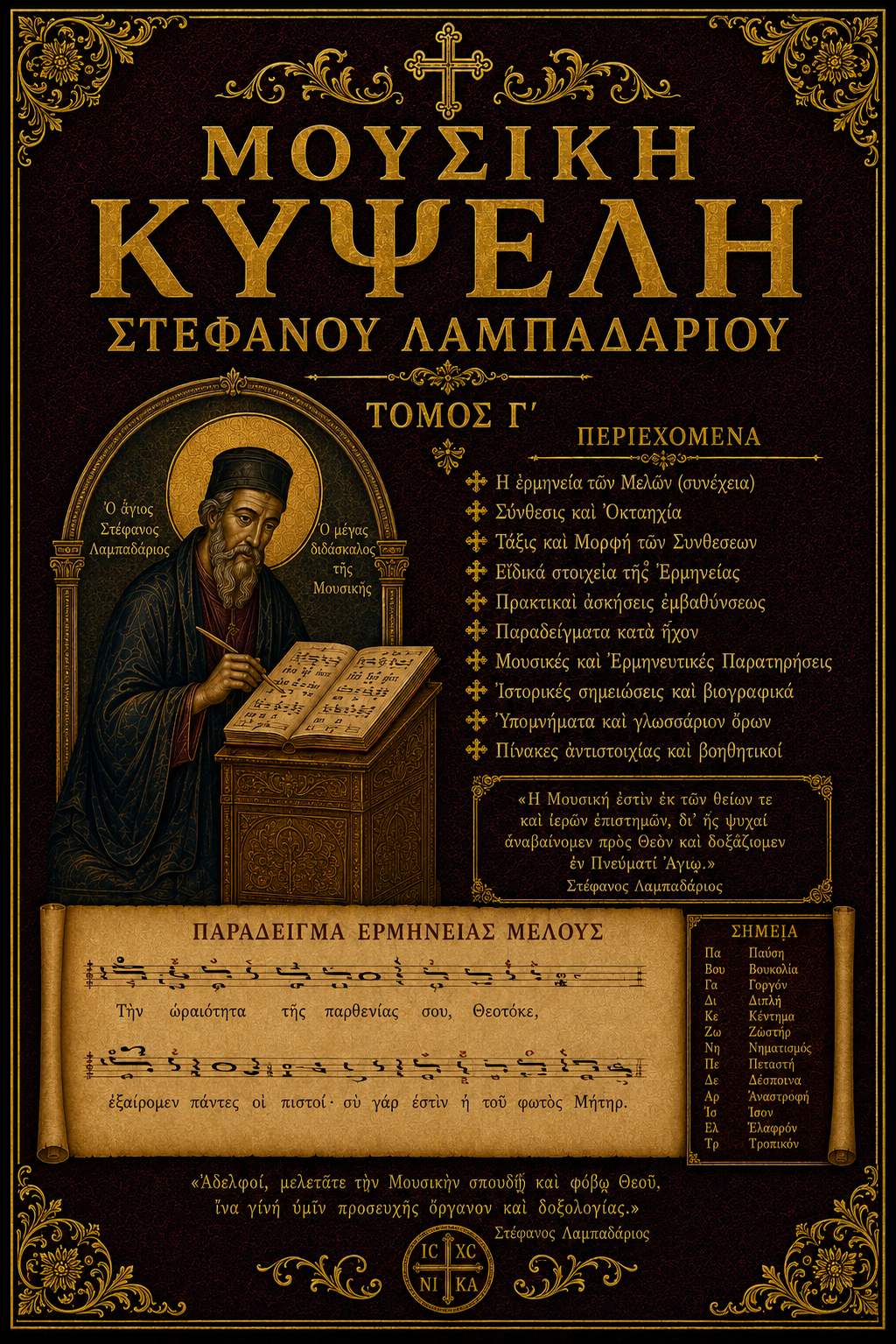 Μουσική Κυψέλη Στεφάνου Λαμπαδαρίου - Τόμος Γ